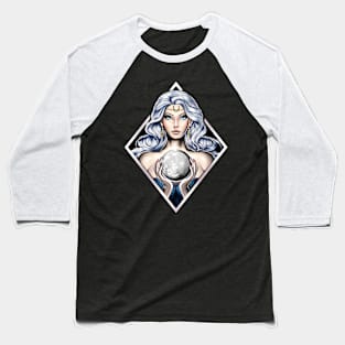 Greek Moon Goddess Nyx Baseball T-Shirt